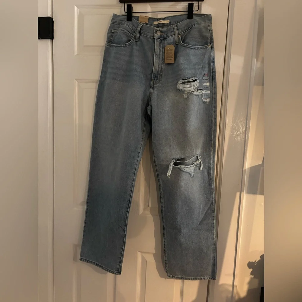 Levi's 94’ Baggy Women's Light Blue Straight Leg Jeans - Picture 10 of 11